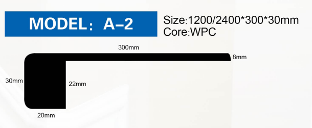 ST-A-2 # / Πέλμα σκάλας / Πυρήνας WPC / Αξεσουάρ