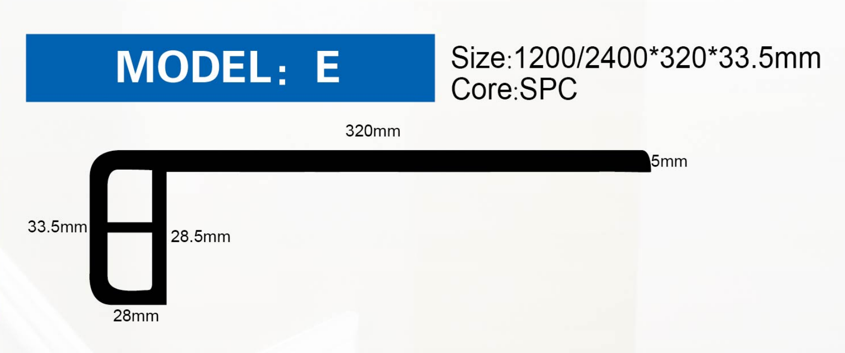 ST E# / Πέλμα σκάλας / Πυρήνας SPC / Εξάρτημα