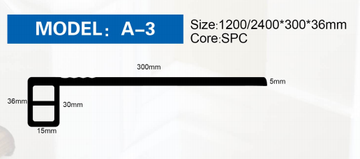 ST-A-3 # / Πέλμα σκάλας / Πυρήνας SPC / Εξάρτημα
